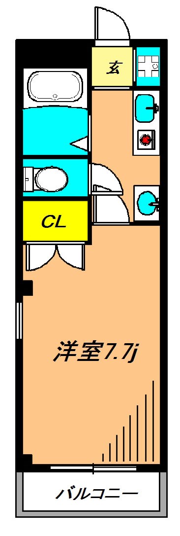 アソテア石川  202号室 間取り