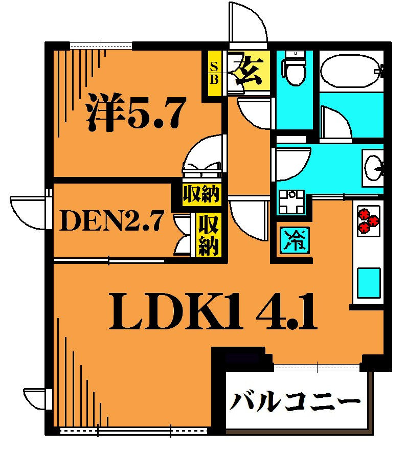 フレンシア玉川田園調布 206号室 間取り
