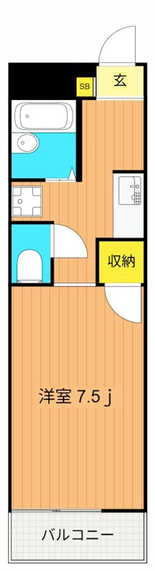 ドミール奥沢 103号室 間取り