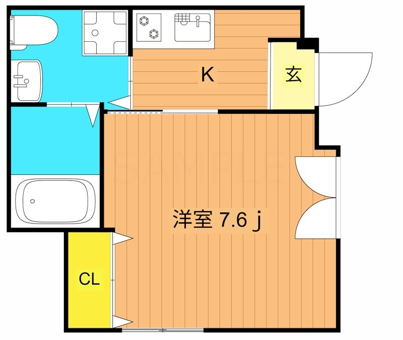 ドイール西小山 101号室 間取り