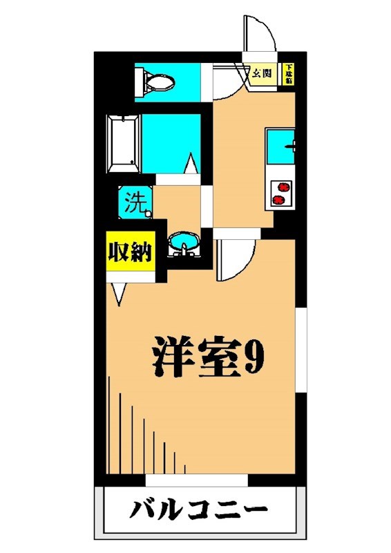 シティオザワⅡ 101号室 間取り