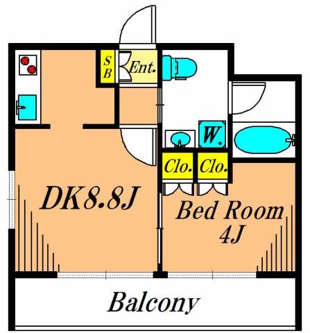 フレンシア南品川 309号室 間取り