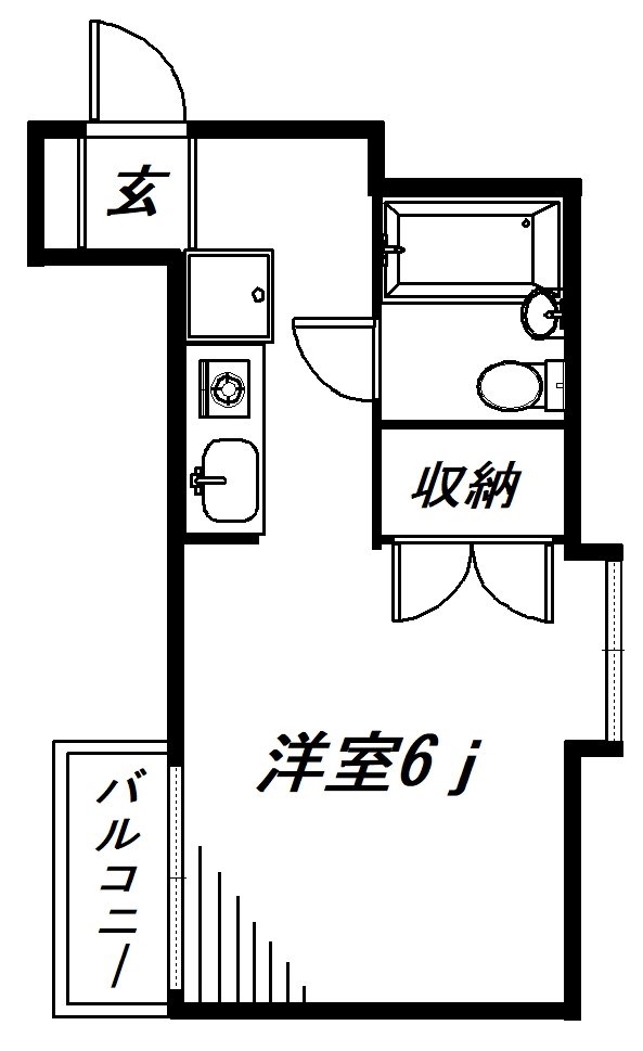 ハイツ大東 201号室 間取り