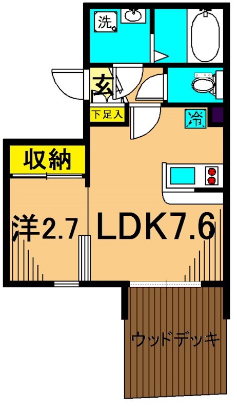 ALLURE日吉 103号室 間取り