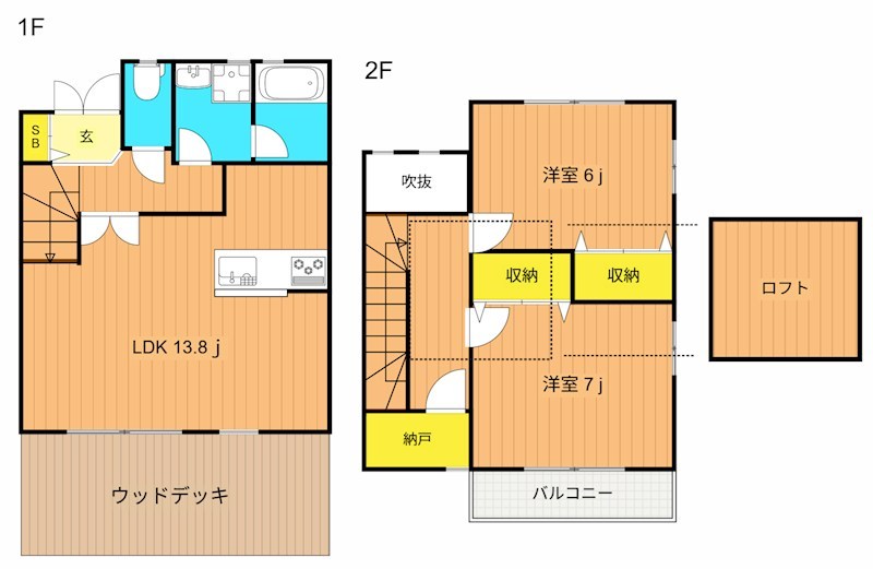 マノワールアトリオ 4401号室 間取り