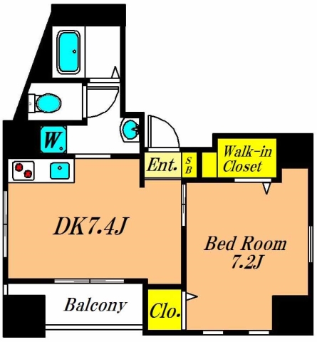 フージー山王 501号室 間取り
