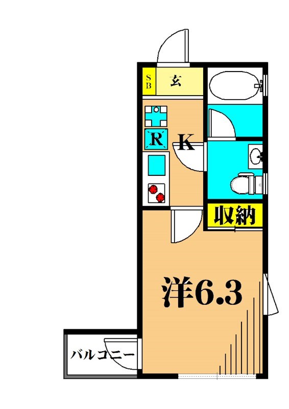 スプレンドーレ奥沢 501号室 間取り