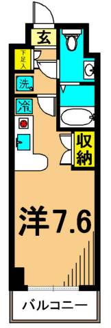 カーサ大井町 804号室 間取り