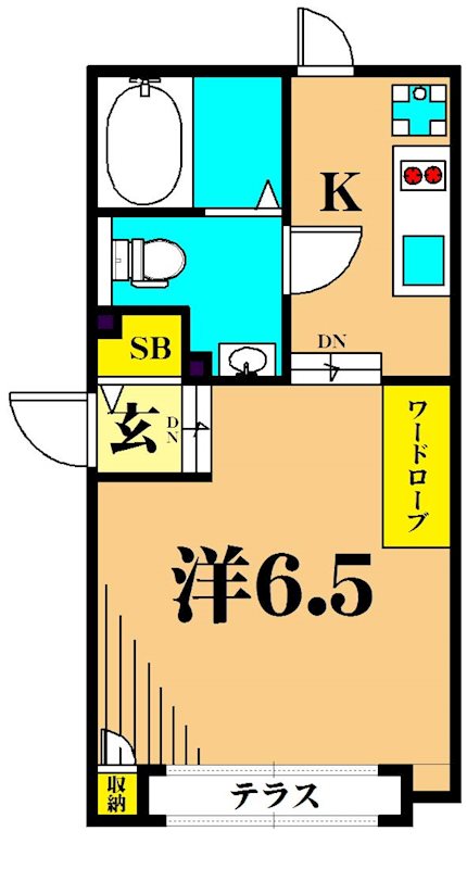 LAPIS大井町Ⅱ 102号室 間取り