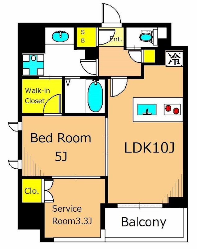 レジディア大森Ⅱ 1406号室 間取り
