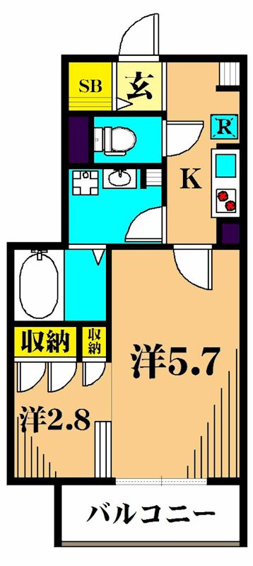 ALLURE渋谷本町 105号室 間取り