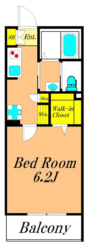 ALLURE渋谷本町 205号室 間取り