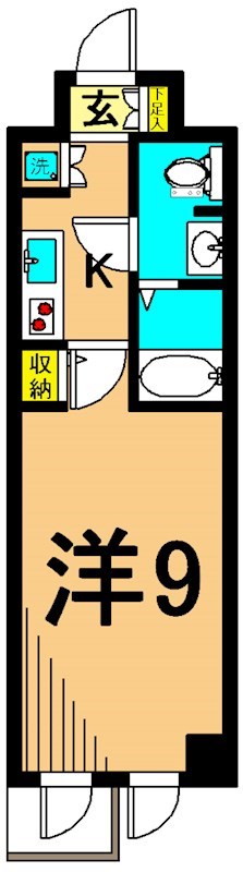 ル・リオン品川二葉 505号室 間取り