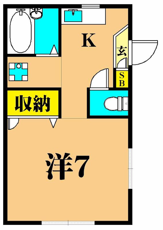 プチメゾン東大井 201号室 間取り