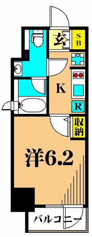 アーバネックス南品川 601号室 間取り