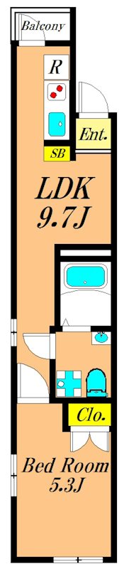 シース大森 302号室 間取り