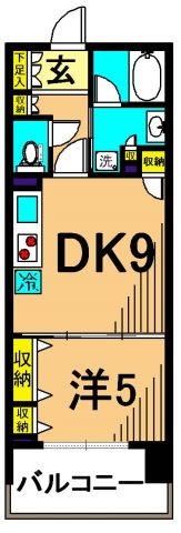 グレイスコート大森海岸   303号室 間取り