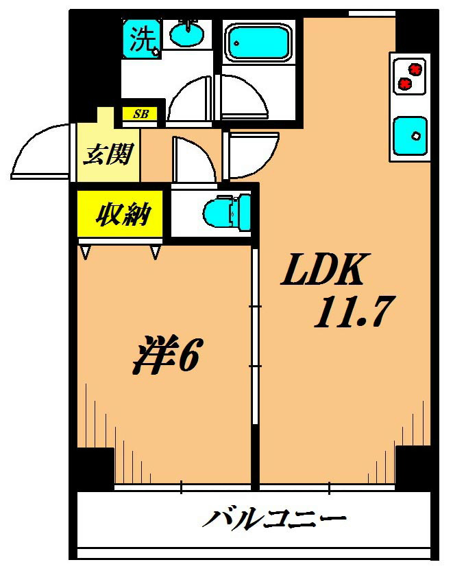 メーゾン俊2nd  204号室 間取り