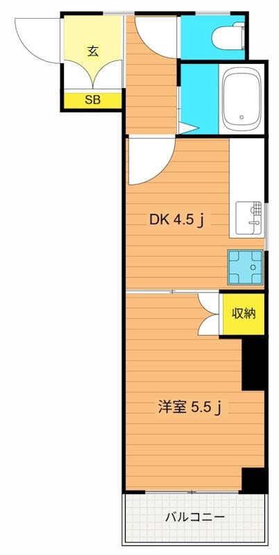 カーサ花の木 304号室 間取り