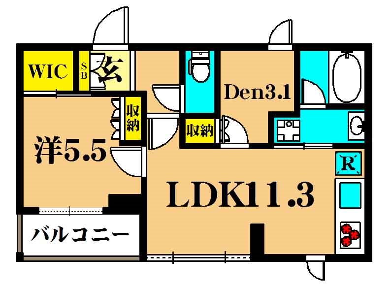 フレンシア玉川田園調布 間取り図