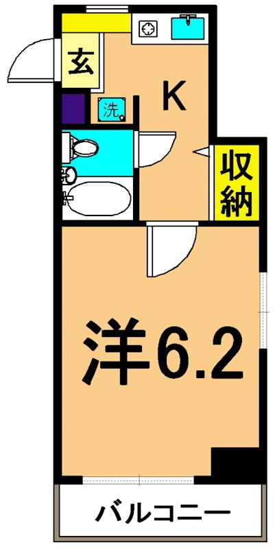 大井町タウンハウス 401号室 間取り