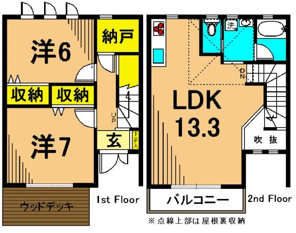 マノワールアトリオ 2201号室 間取り