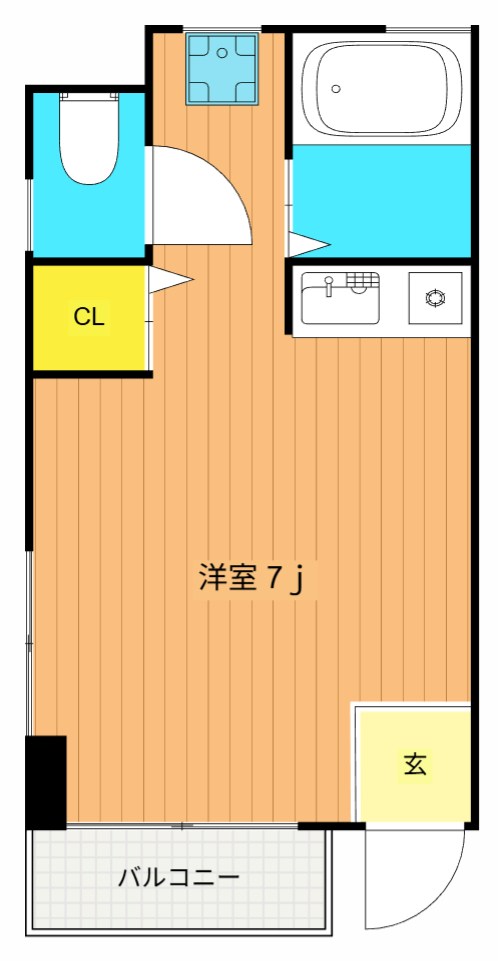 めぞん浅倉 101号室 間取り