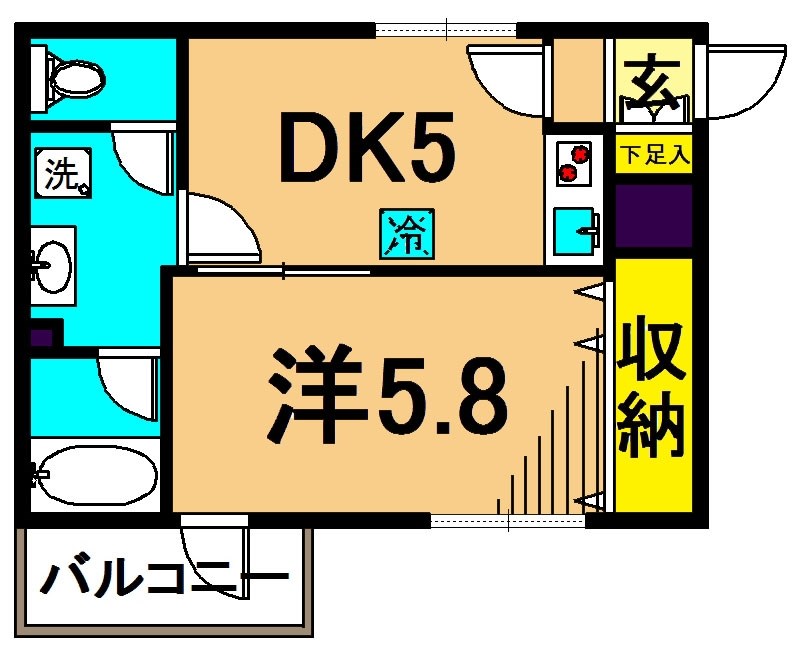 DRホームズ南品川 402号室 間取り