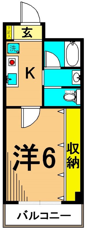 チェリーブラッサム 307号室 間取り