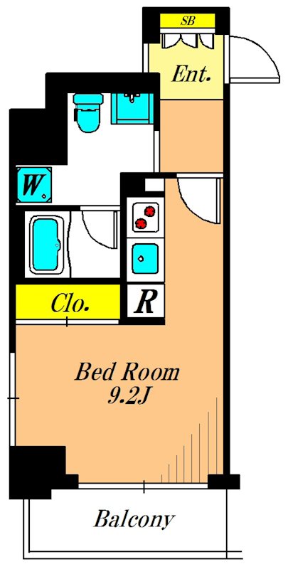 プライマル大井仙台坂 409号室 間取り