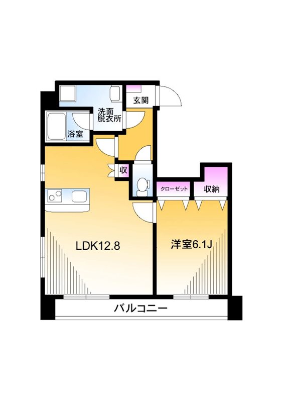 アーバンシェルター 201号室 間取り