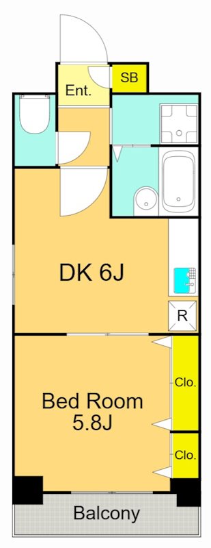 クレセール大井町 503号室 間取り