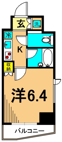 ルーブル品川西大井 902号室 間取り