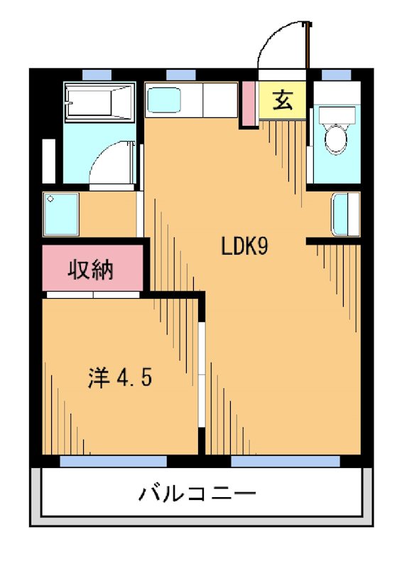 浅間マンション 105号室 間取り