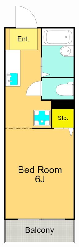 ソレイユ大井 307号室 間取り