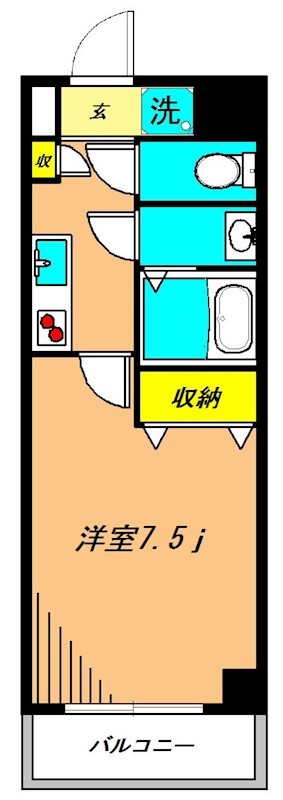 ティアラ 208号室 間取り
