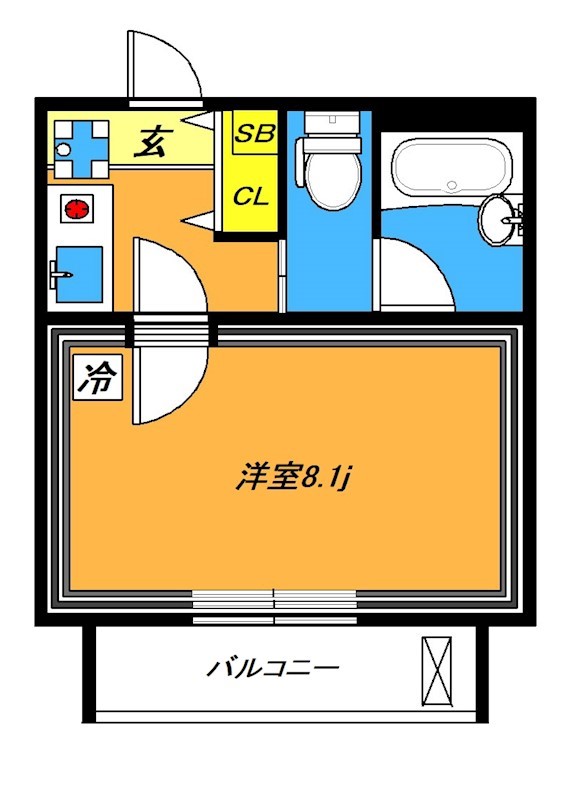 サウンドフォルム多摩川 501号室 間取り