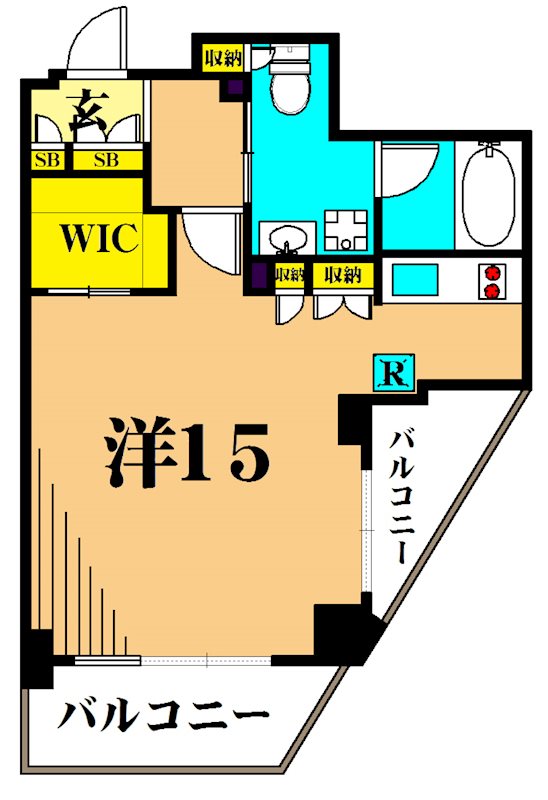 日神パレステージ南大井  間取り図