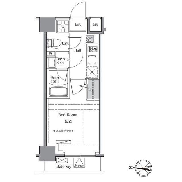 BluRock東品川 304号室 間取り