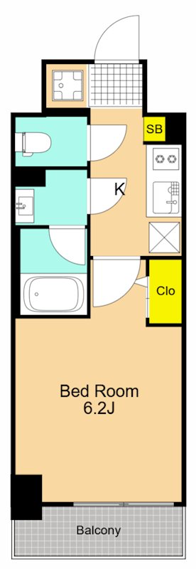 BluRock東品川 304号室 間取り