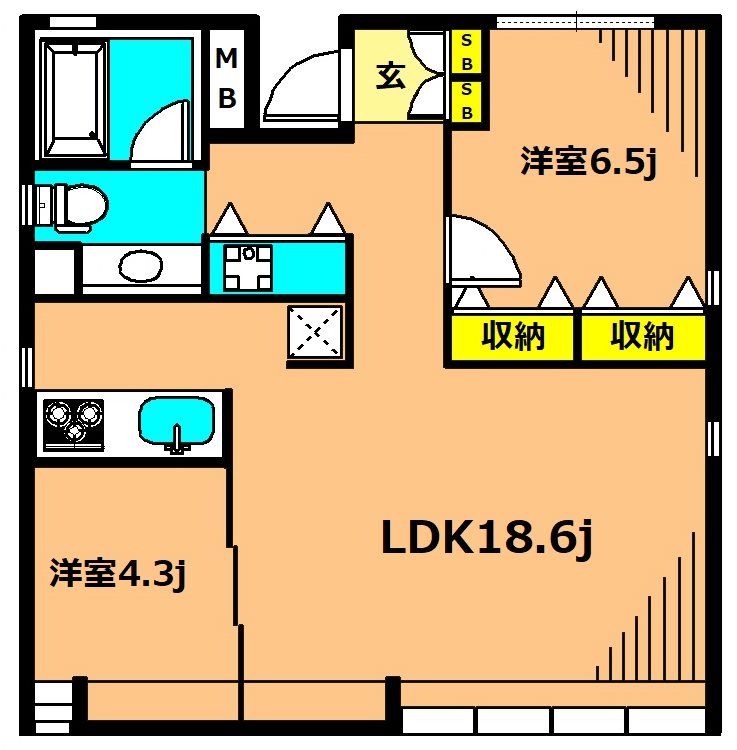 DENFLAT南平台 間取り図