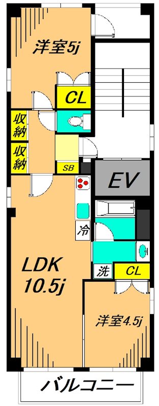 Rose Meguro 301号室 間取り