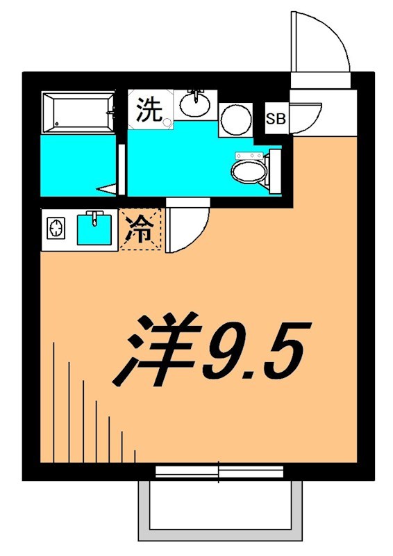 アンソレイエ西小山 102号室 間取り