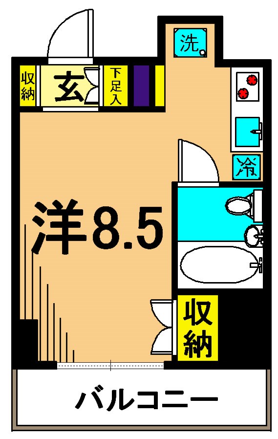 テラッサエスト 1006号室 間取り