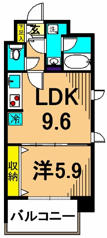 ケンジントンマンション大森WEST 601号室 間取り