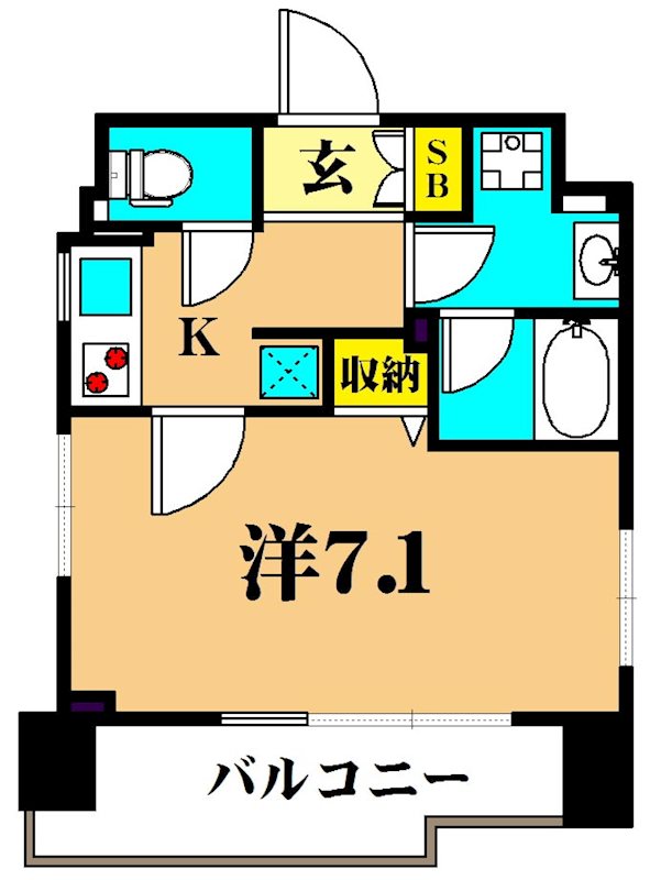 セジョリ大井町 901号室 間取り