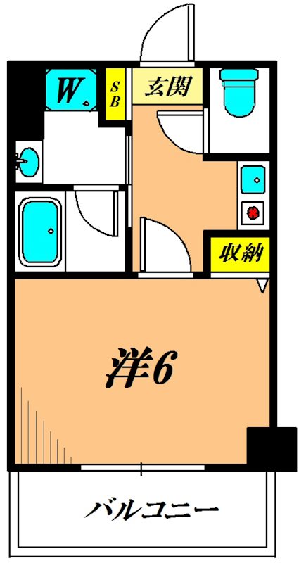 アミーゴ仲六郷 315号室 間取り