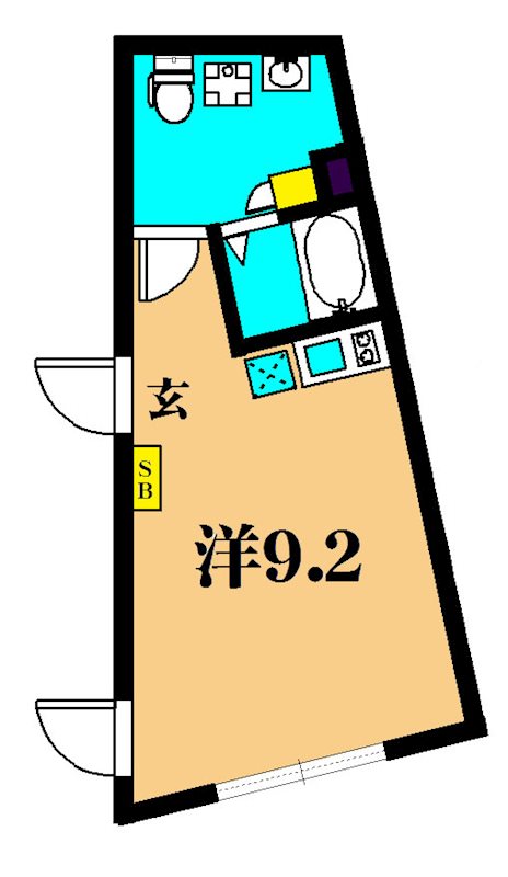 アヴァンタージュ大井町 301号室 間取り