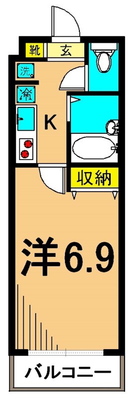 グランヴァン東品川 904号室 間取り