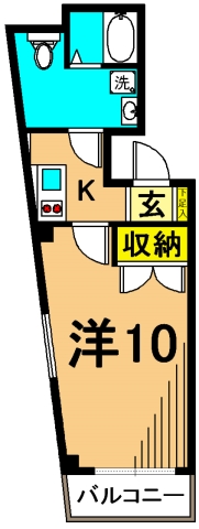 bCASA東大井 401号室 間取り